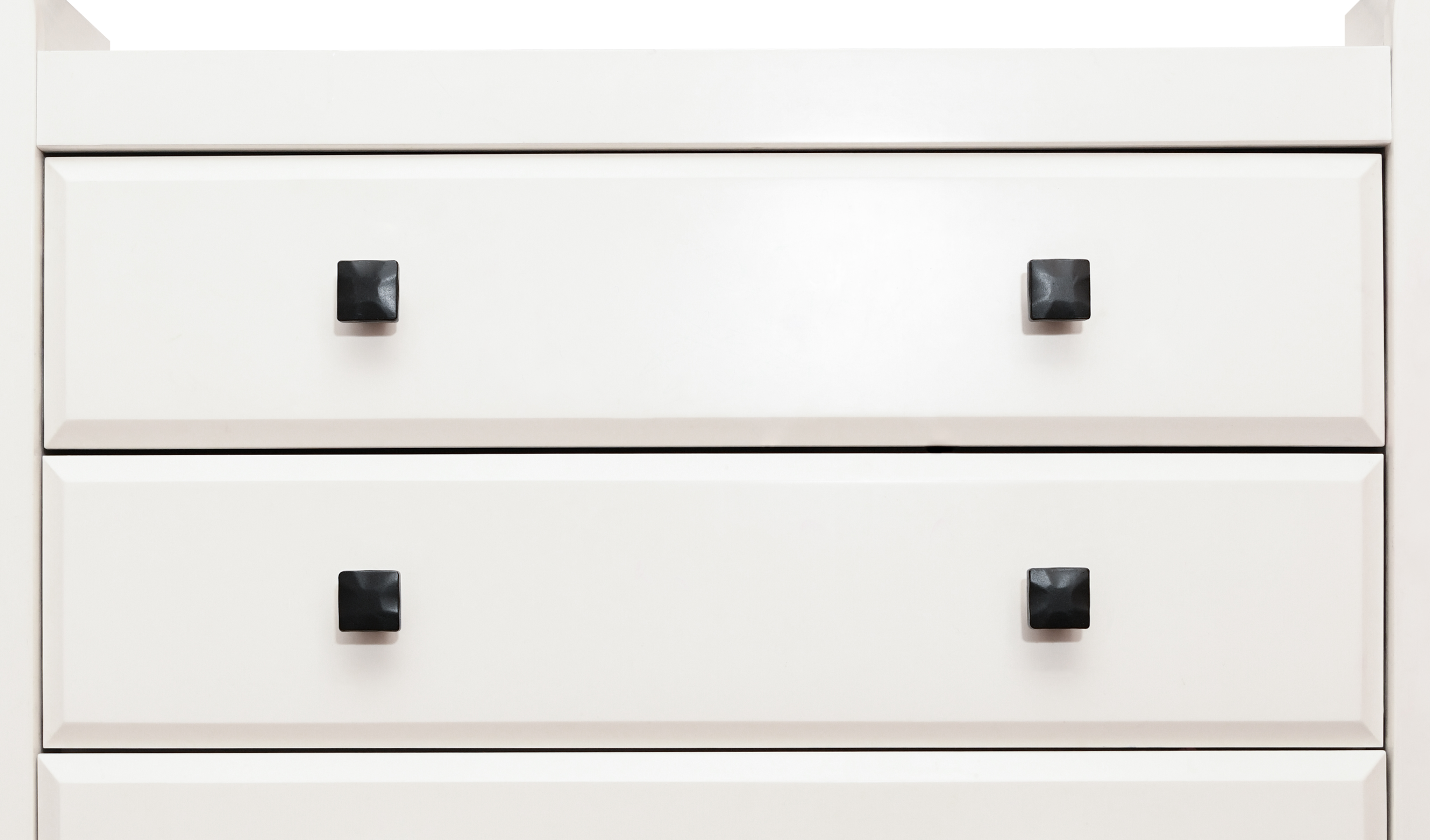 Stonecut knobs on dresser drawers