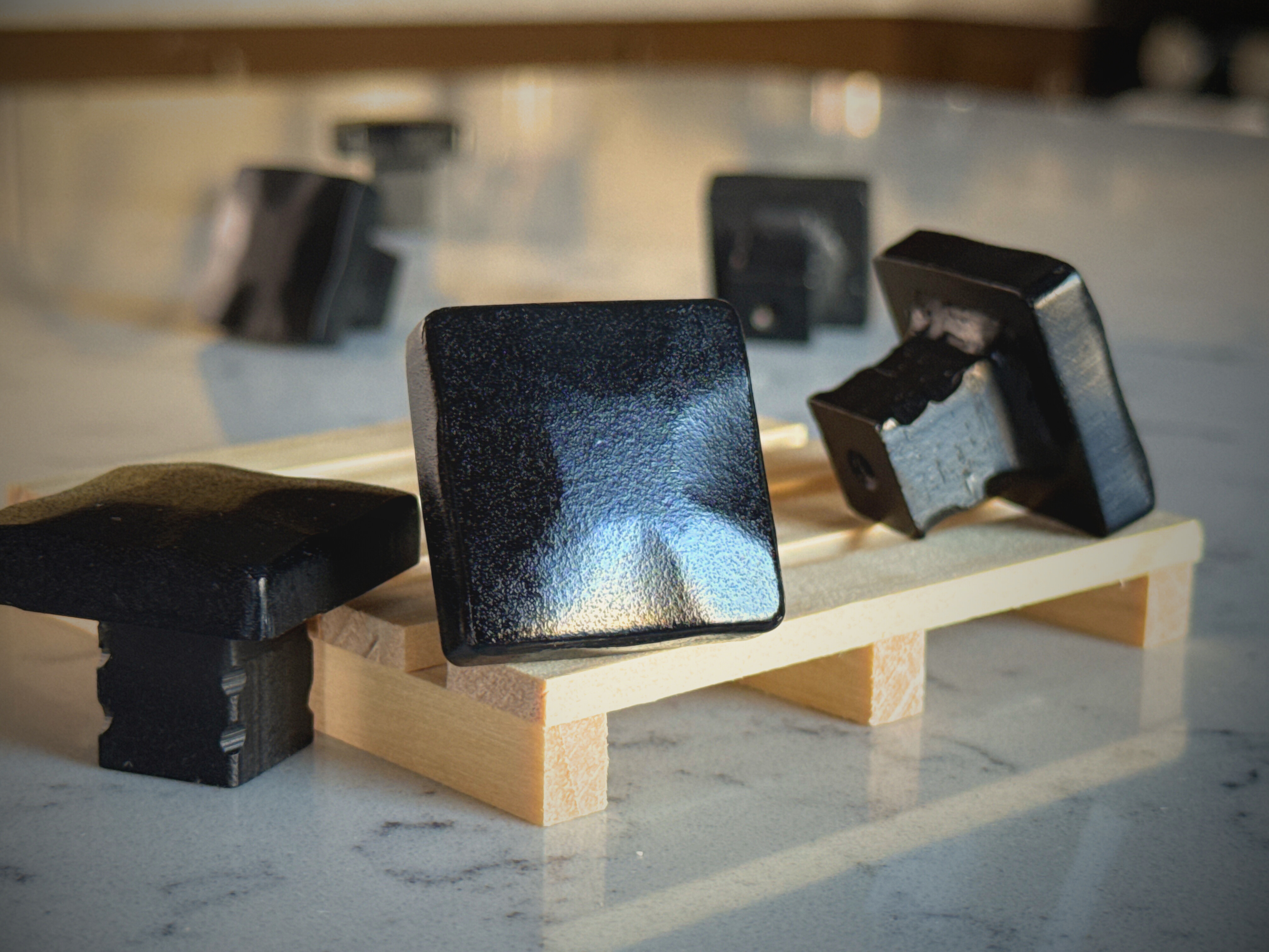 Stonecut cast iron cabinet knob